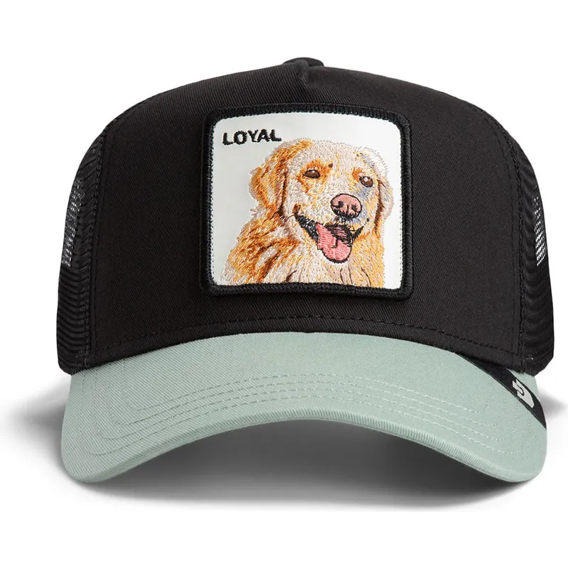 petten-gebogen-zwart-snapback-the-loyal-dog-the-farm-van-goorin-bros