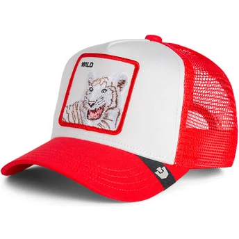 Petten gebogen rood snapback voor kinderen Rush Wild The Farm van Goorin Bros.