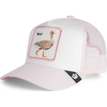 Petten gebogen roze snapback voor kinderen Whisper Silly The Farm van Goorin Bros.