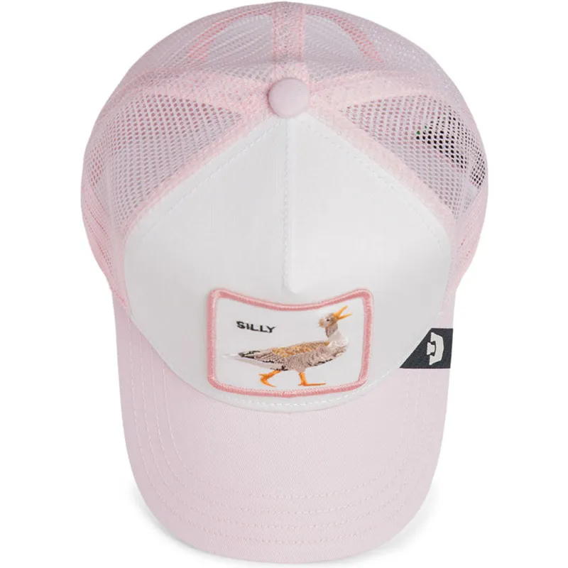 petten-gebogen-roze-snapback-voor-kinderen-whisper-silly-the-farm-van-goorin-bros