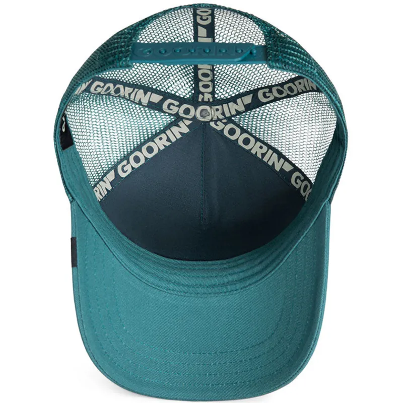 petten-gebogen-groen-snapback-voor-kinderen-sea-monster-the-farm-van-goorin-bros