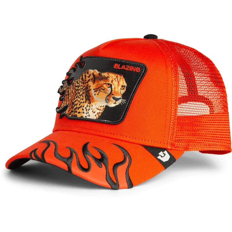 petten-gebogen-oranje-snapback-blazing-flames-the-farm-van-goorin-bros