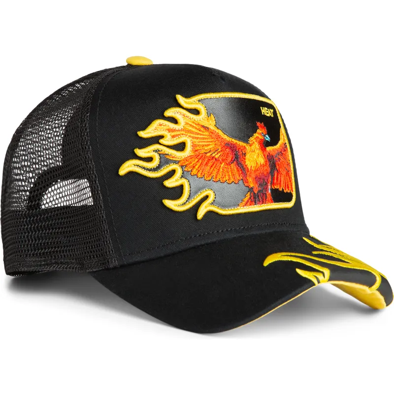petten-gebogen-zwart-snapback-heat-flames-the-farm-van-goorin-bros