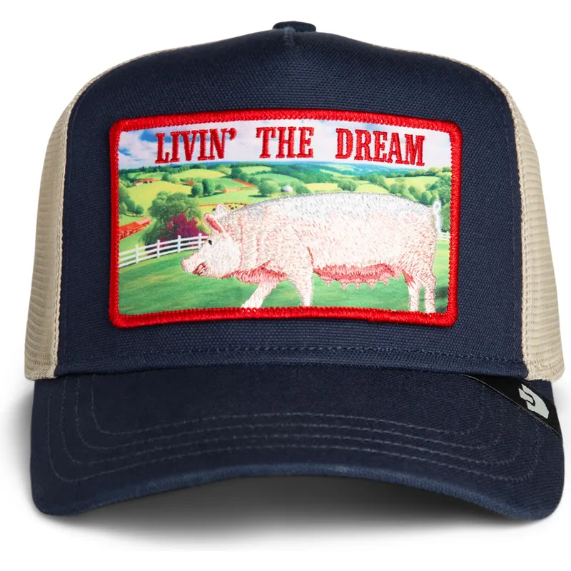 petten-gebogen-marineblauw-snapback-livin-the-dream-greener-grass-the-farm-van-goorin-bros petten-gebogen-marineblauw-snapback-livin-the-dream-greener-grass-the-farm-van-goorin-bros