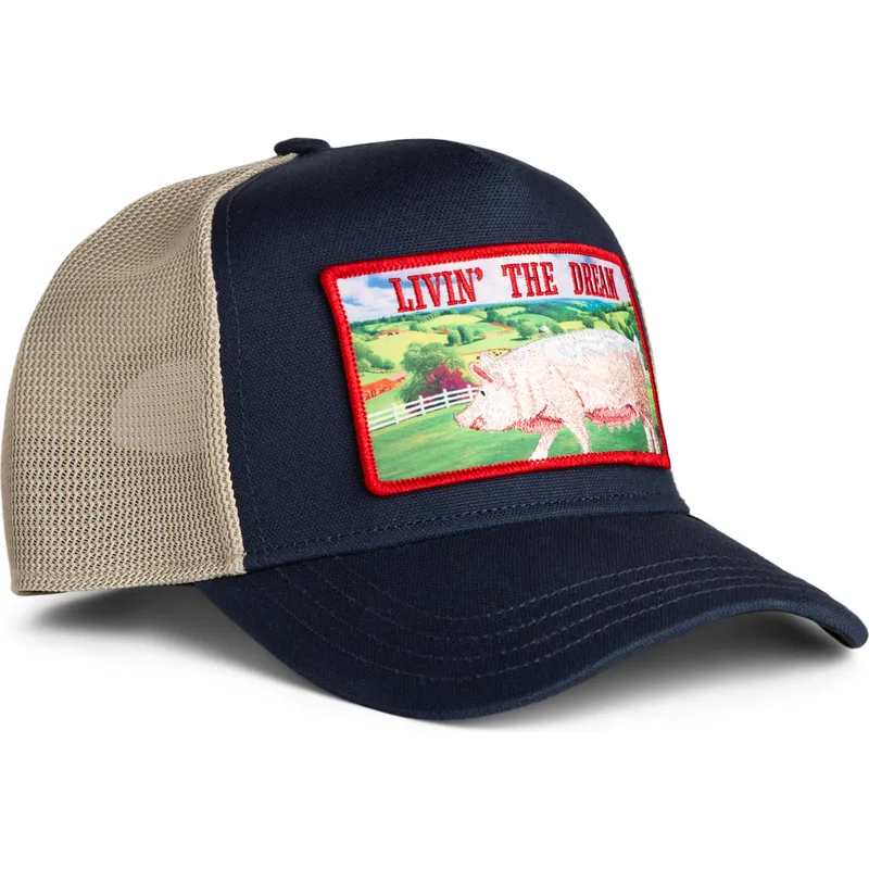 petten-gebogen-marineblauw-snapback-livin-the-dream-greener-grass-the-farm-van-goorin-bros petten-gebogen-marineblauw-snapback-livin-the-dream-greener-grass-the-farm-van-goorin-bros