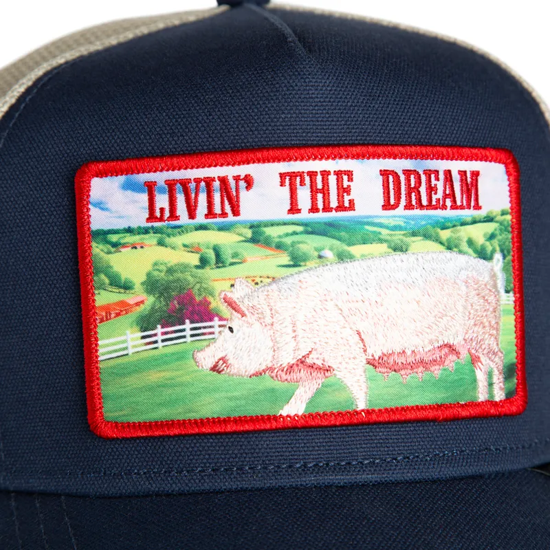 petten-gebogen-marineblauw-snapback-livin-the-dream-greener-grass-the-farm-van-goorin-bros petten-gebogen-marineblauw-snapback-livin-the-dream-greener-grass-the-farm-van-goorin-bros