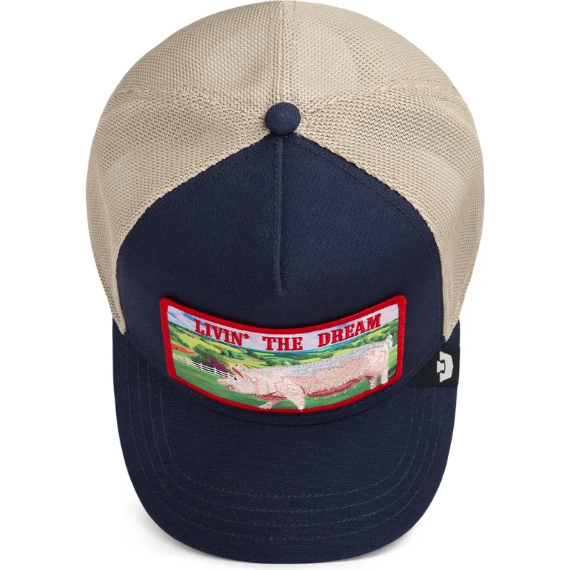 petten-gebogen-marineblauw-snapback-livin-the-dream-greener-grass-the-farm-van-goorin-bros petten-gebogen-marineblauw-snapback-livin-the-dream-greener-grass-the-farm-van-goorin-bros