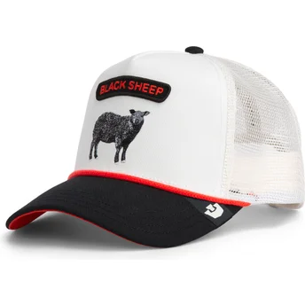 Petten gebogen wit snapback Pop Rocker Sheep The Farm van Goorin Bros.
