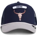 petten-gebogen-marineblauw-snapback-pop-rocker-skull-the-farm-van-goorin-bros