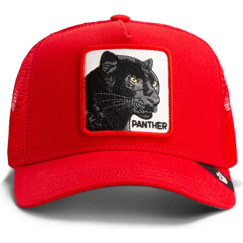 petten-gebogen-rood-snapback-rush-panther-the-farm-van-goorin-bros