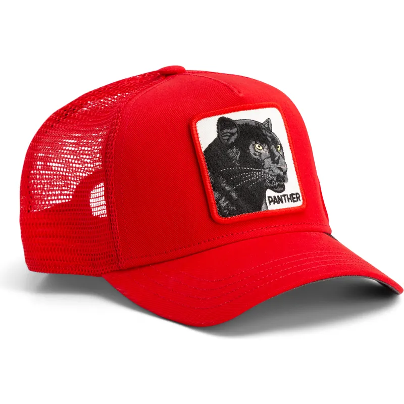 petten-gebogen-rood-snapback-rush-panther-the-farm-van-goorin-bros