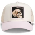 petten-gebogen-meerkleurig-snapback-the-cancelled-skull-whisper-the-farm-van-goorin-bros