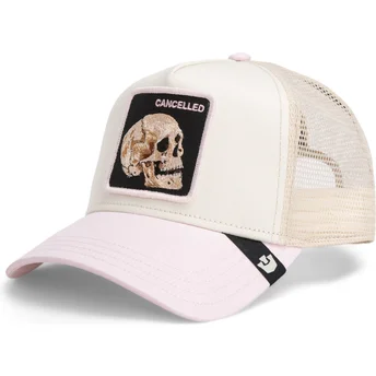 Petten gebogen meerkleurig snapback The Cancelled Skull Whisper The Farm van Goorin Bros.