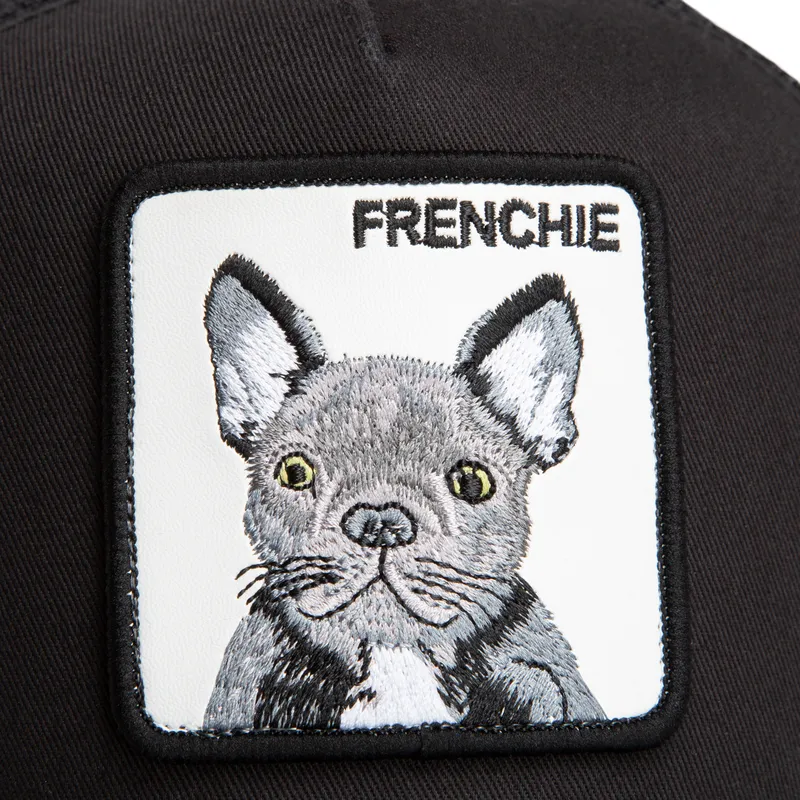 petten-gebogen-zwart-snapback-frenchie-the-farm-van-goorin-bros