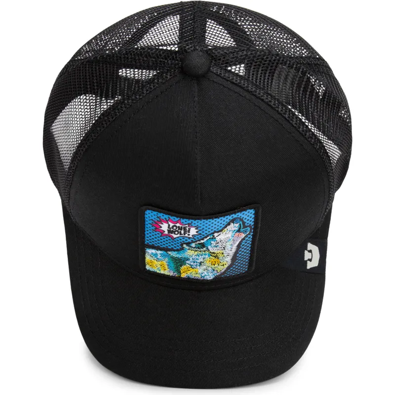 petten-gebogen-zwart-snapback-lone-wolf-pop-art-2-the-farm-van-goorin-bros
