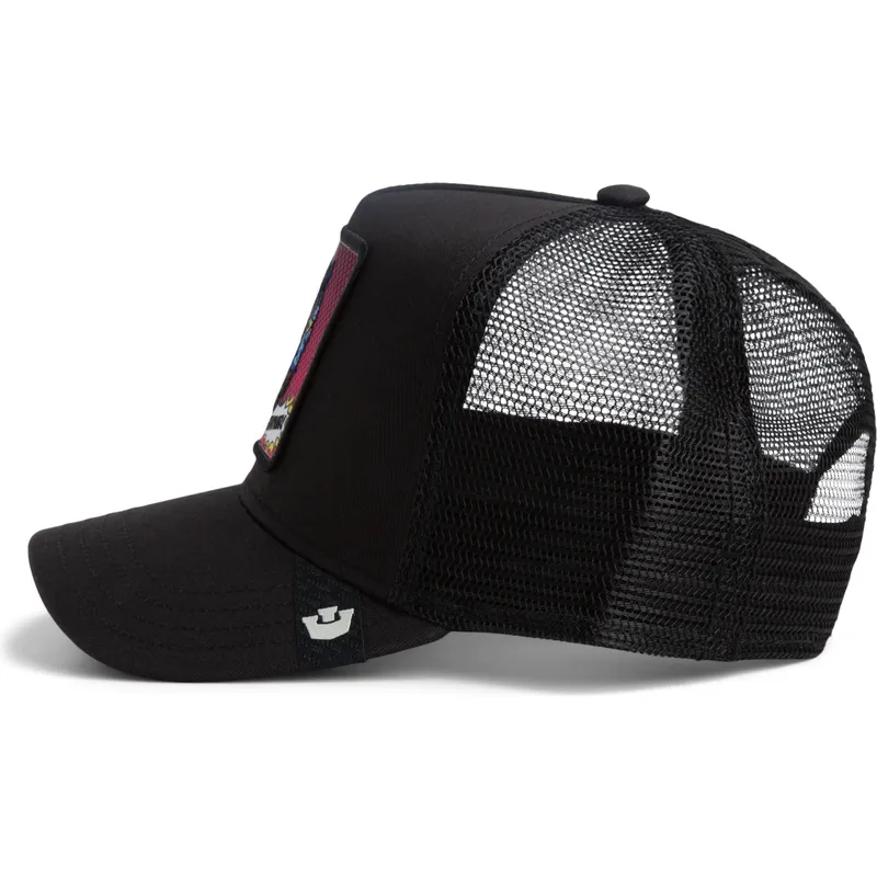 petten-gebogen-zwart-snapback-panther-pop-art-2-the-farm-van-goorin-bros