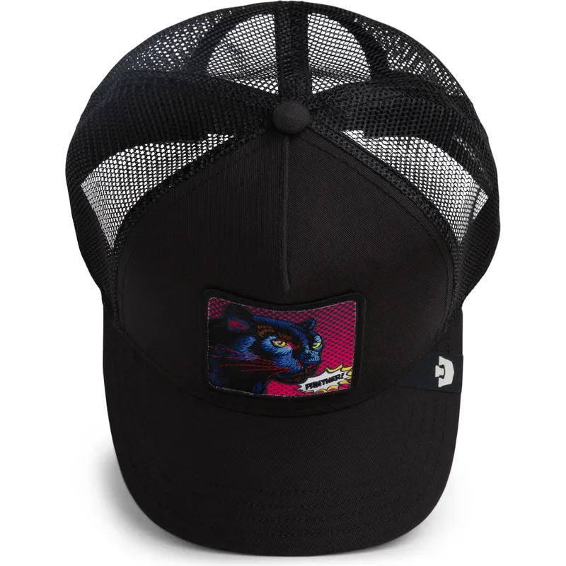 petten-gebogen-zwart-snapback-panther-pop-art-2-the-farm-van-goorin-bros