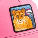 petten-gebogen-roze-snapback-queen-pop-art-2-the-farm-van-goorin-bros