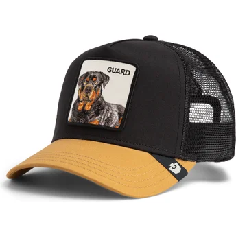 Petten gebogen zwart snapback The Guard Dog The Farm van Goorin Bros.