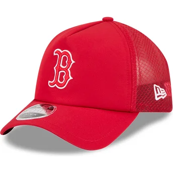 Petten gebogen rood snapback 9FORTY APEX BP van Boston Red Sox MLB van New Era