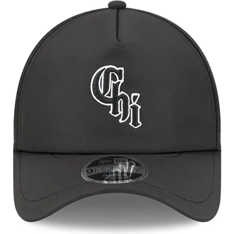 petten-gebogen-zwart-snapback-9forty-apex-bp-chi-van-chicago-white-sox-mlb-van-new-era petten-gebogen-zwart-snapback-9forty-apex-bp-chi-van-chicago-white-sox-mlb-van-new-era