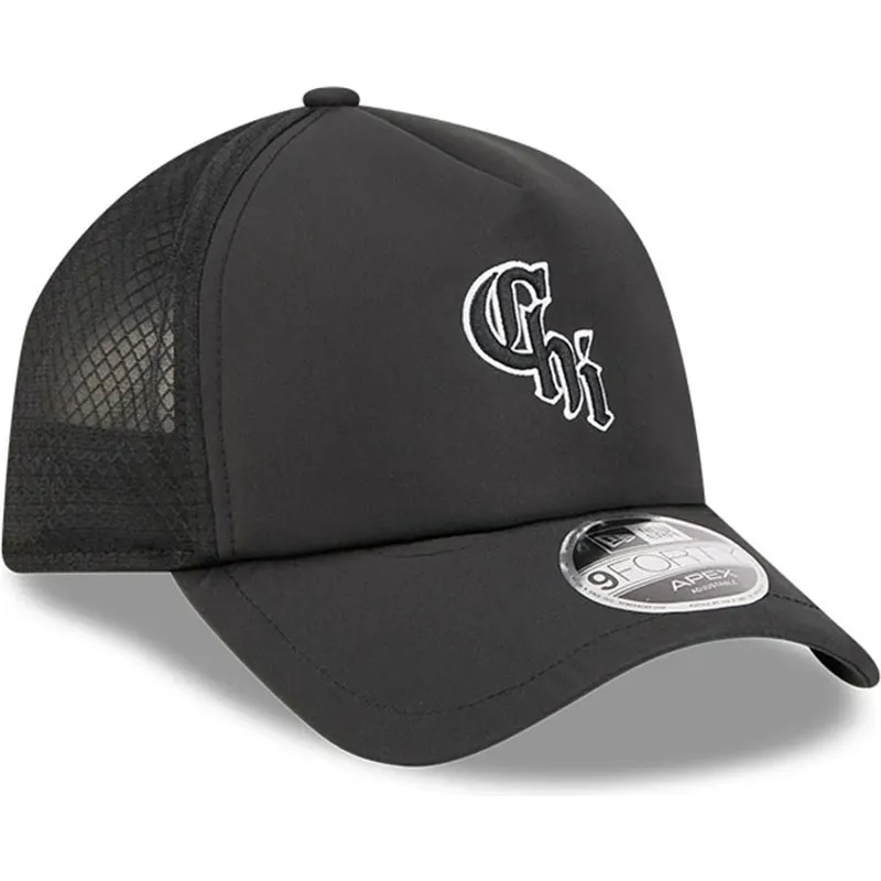 petten-gebogen-zwart-snapback-9forty-apex-bp-chi-van-chicago-white-sox-mlb-van-new-era petten-gebogen-zwart-snapback-9forty-apex-bp-chi-van-chicago-white-sox-mlb-van-new-era