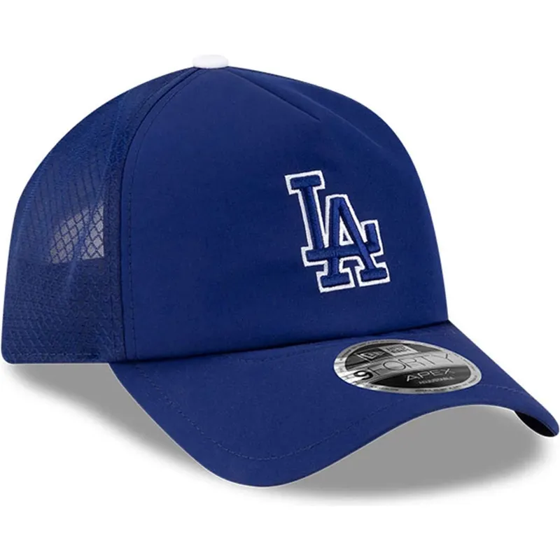 petten-gebogen-blauw-snapback-9forty-apex-batting-practice-van-los-angeles-dodgers-mlb-van-new-era
