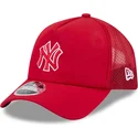 petten-gebogen-rood-snapback-9forty-apex-batting-practice-van-new-york-yankees-mlb-van-new-era