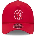 petten-gebogen-rood-snapback-9forty-apex-batting-practice-van-new-york-yankees-mlb-van-new-era
