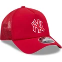 petten-gebogen-rood-snapback-9forty-apex-batting-practice-van-new-york-yankees-mlb-van-new-era