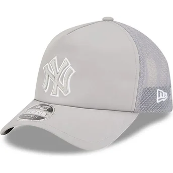 Petten gebogen grijs snapback 9FORTY APEX Batting Practice van New York Yankees MLB van New Era
