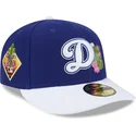 petten-gebogen-blauw-fitted-59fifty-spring-training-van-los-angeles-dodgers-mlb-van-new-era
