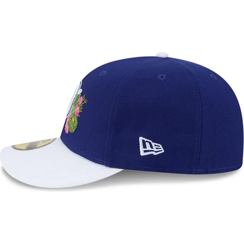 petten-gebogen-blauw-fitted-59fifty-spring-training-van-los-angeles-dodgers-mlb-van-new-era
