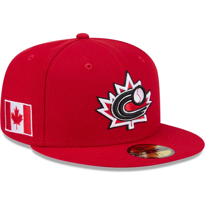 petten-plat-rood-fitted-59fifty-canada-2026-world-baseball-classic-van-world-baseball-classic-van-new-era