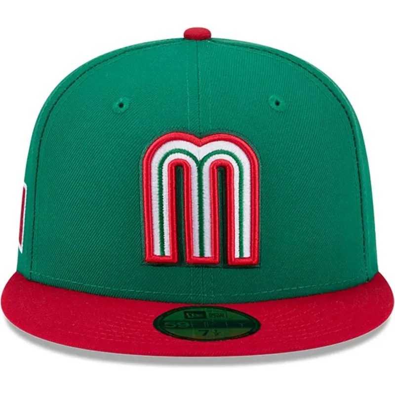 petten-plat-groen-fitted-59fifty-mexico-2026-world-baseball-classic-van-world-baseball-classic-van-new-era petten-plat-groen-fitted-59fifty-mexico-2026-world-baseball-classic-van-world-baseball-classic-van-new-era