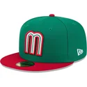petten-plat-groen-fitted-59fifty-mexico-2026-world-baseball-classic-van-world-baseball-classic-van-new-era
