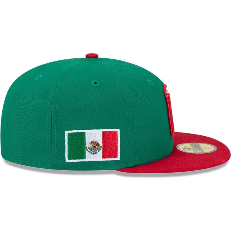 petten-plat-groen-fitted-59fifty-mexico-2026-world-baseball-classic-van-world-baseball-classic-van-new-era petten-plat-groen-fitted-59fifty-mexico-2026-world-baseball-classic-van-world-baseball-classic-van-new-era