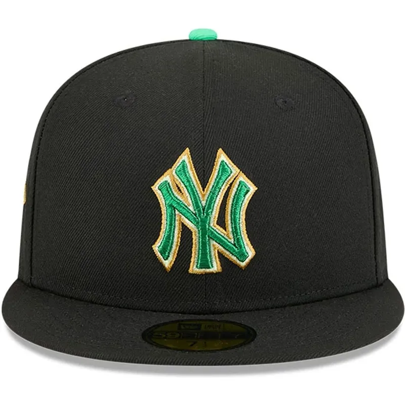 petten-plat-zwart-fitted-59fifty-saint-patrick-s-day-van-new-york-yankees-mlb-van-new-era