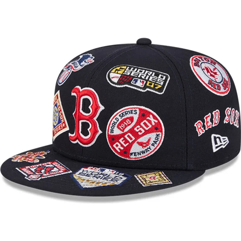 petten-plat-marineblauw-fitted-59fifty-all-over-van-boston-red-sox-mlb-van-new-era