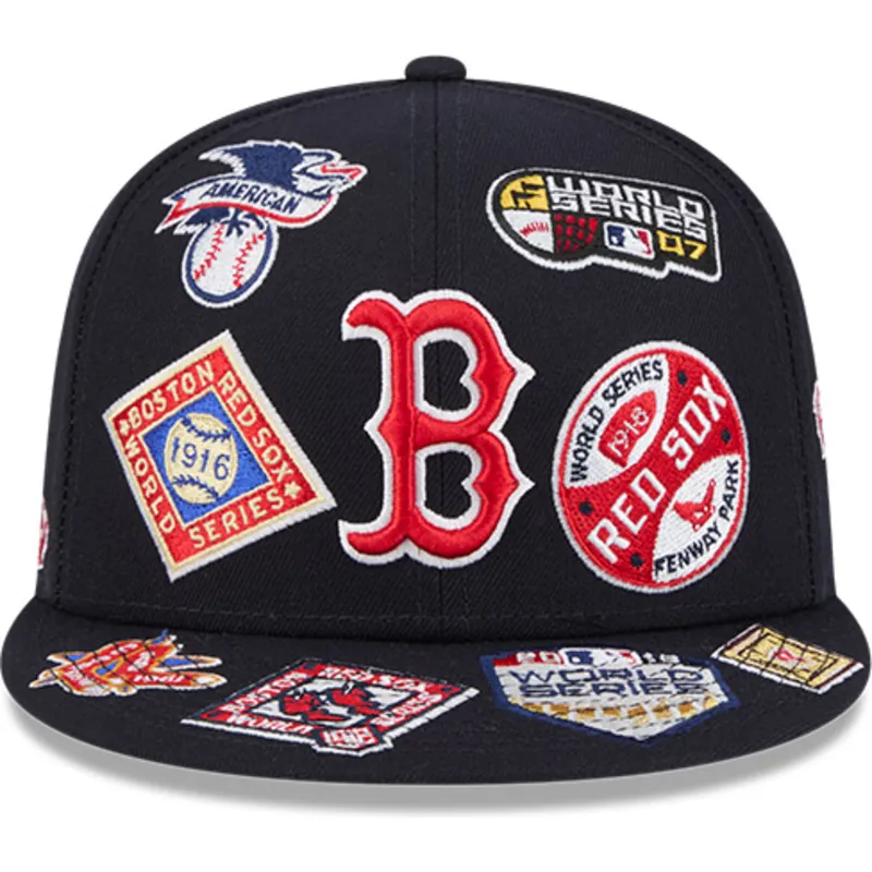 petten-plat-marineblauw-fitted-59fifty-all-over-van-boston-red-sox-mlb-van-new-era