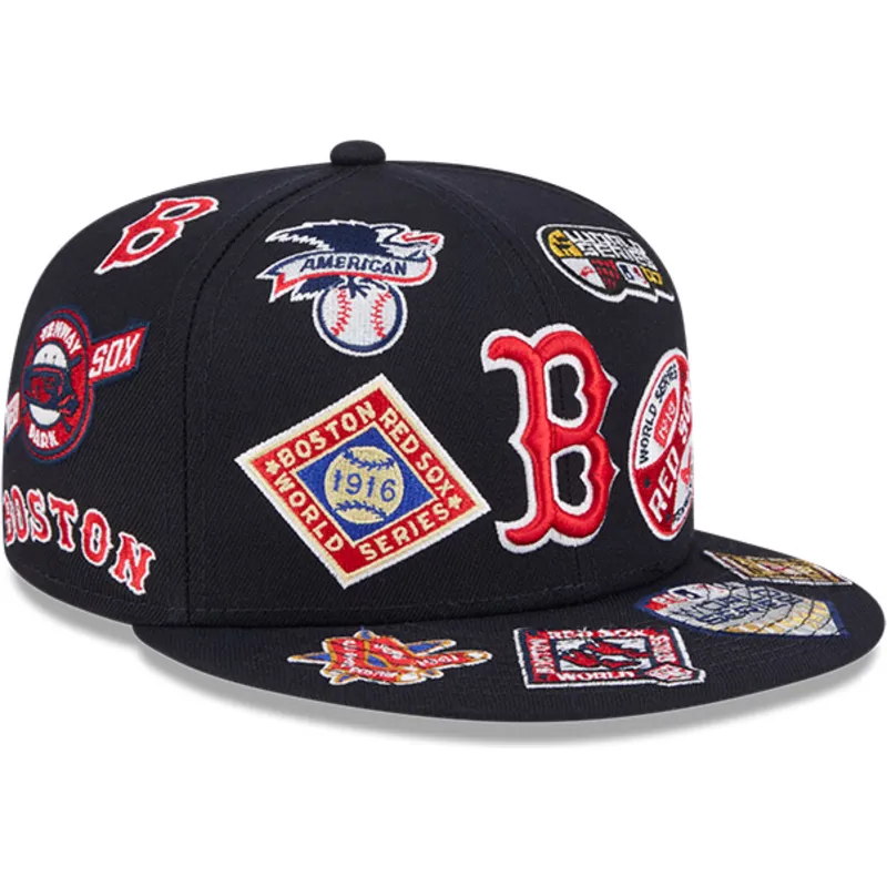 petten-plat-marineblauw-fitted-59fifty-all-over-van-boston-red-sox-mlb-van-new-era