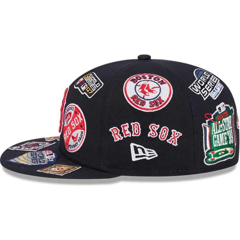 petten-plat-marineblauw-fitted-59fifty-all-over-van-boston-red-sox-mlb-van-new-era