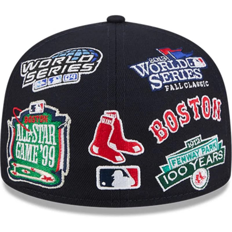 petten-plat-marineblauw-fitted-59fifty-all-over-van-boston-red-sox-mlb-van-new-era