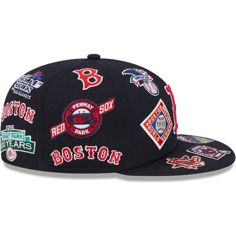 petten-plat-marineblauw-fitted-59fifty-all-over-van-boston-red-sox-mlb-van-new-era