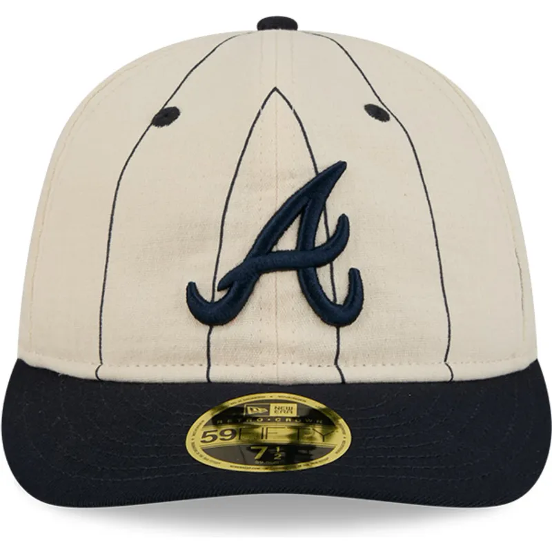 petten-gebogen-beige-fitted-59fifty-retro-crown-linen-van-atlanta-braves-mlb-van-new-era