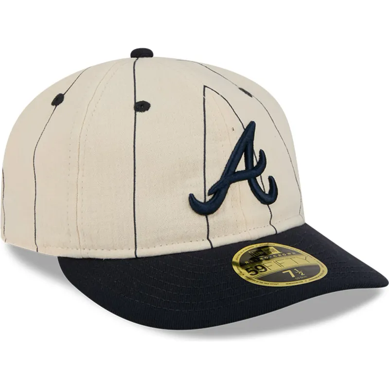 petten-gebogen-beige-fitted-59fifty-retro-crown-linen-van-atlanta-braves-mlb-van-new-era