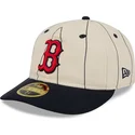 petten-gebogen-beige-fitted-59fifty-retro-crown-linen-van-boston-red-sox-mlb-van-new-era