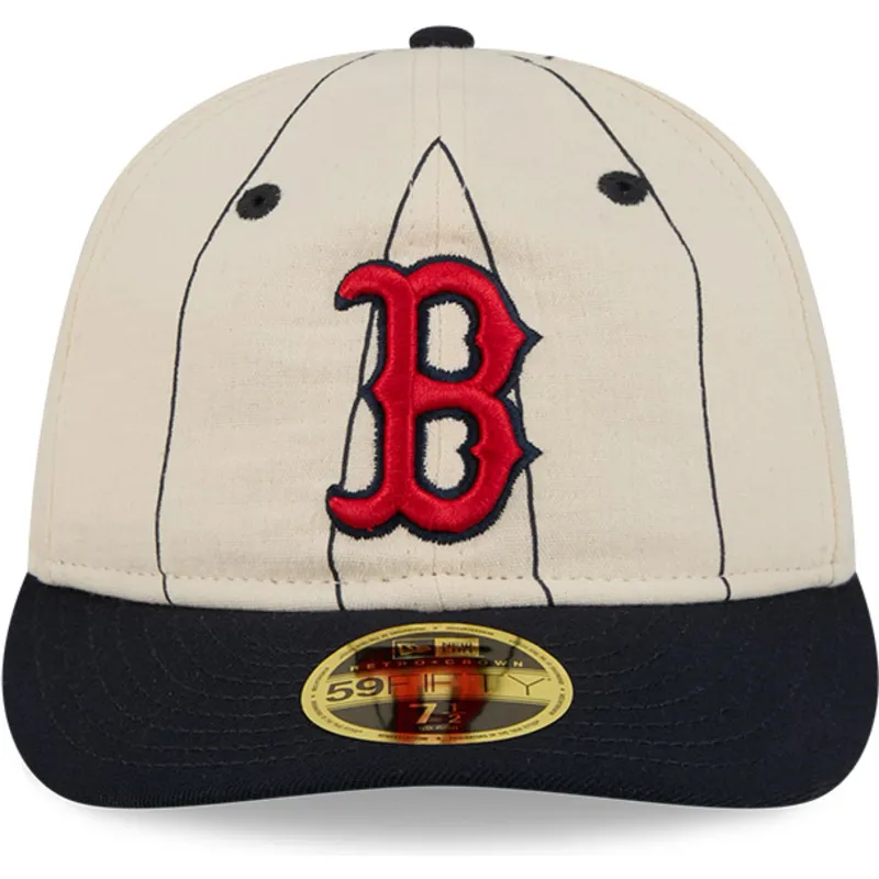 petten-gebogen-beige-fitted-59fifty-retro-crown-linen-van-boston-red-sox-mlb-van-new-era