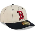 petten-gebogen-beige-fitted-59fifty-retro-crown-linen-van-boston-red-sox-mlb-van-new-era
