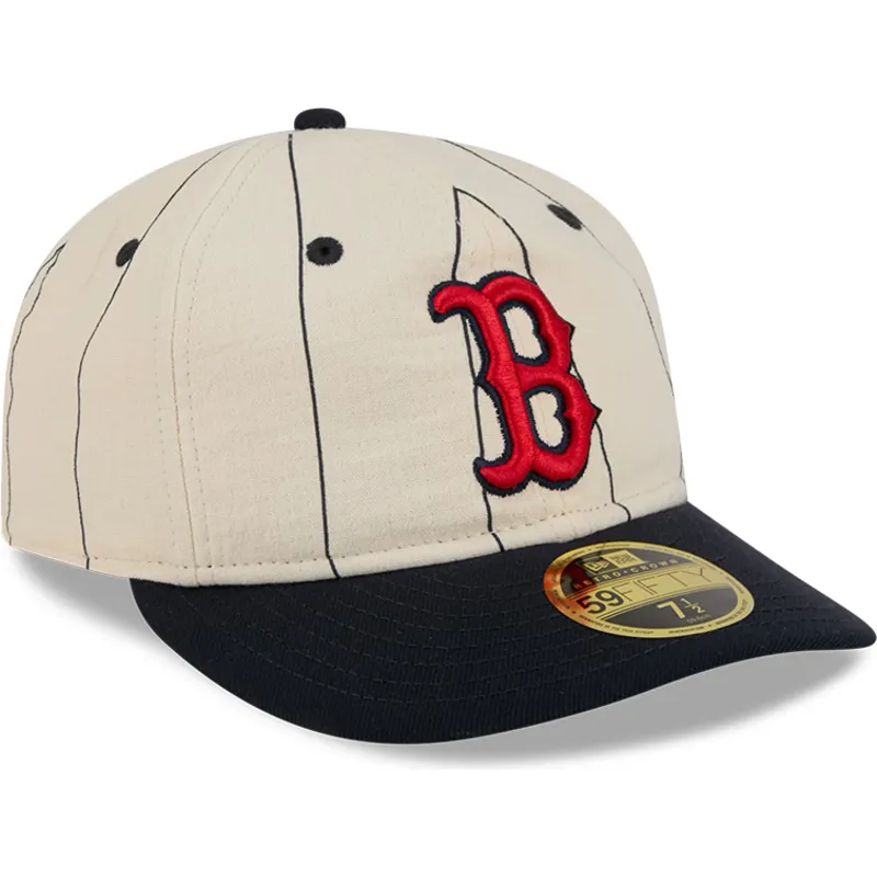 petten-gebogen-beige-fitted-59fifty-retro-crown-linen-van-boston-red-sox-mlb-van-new-era